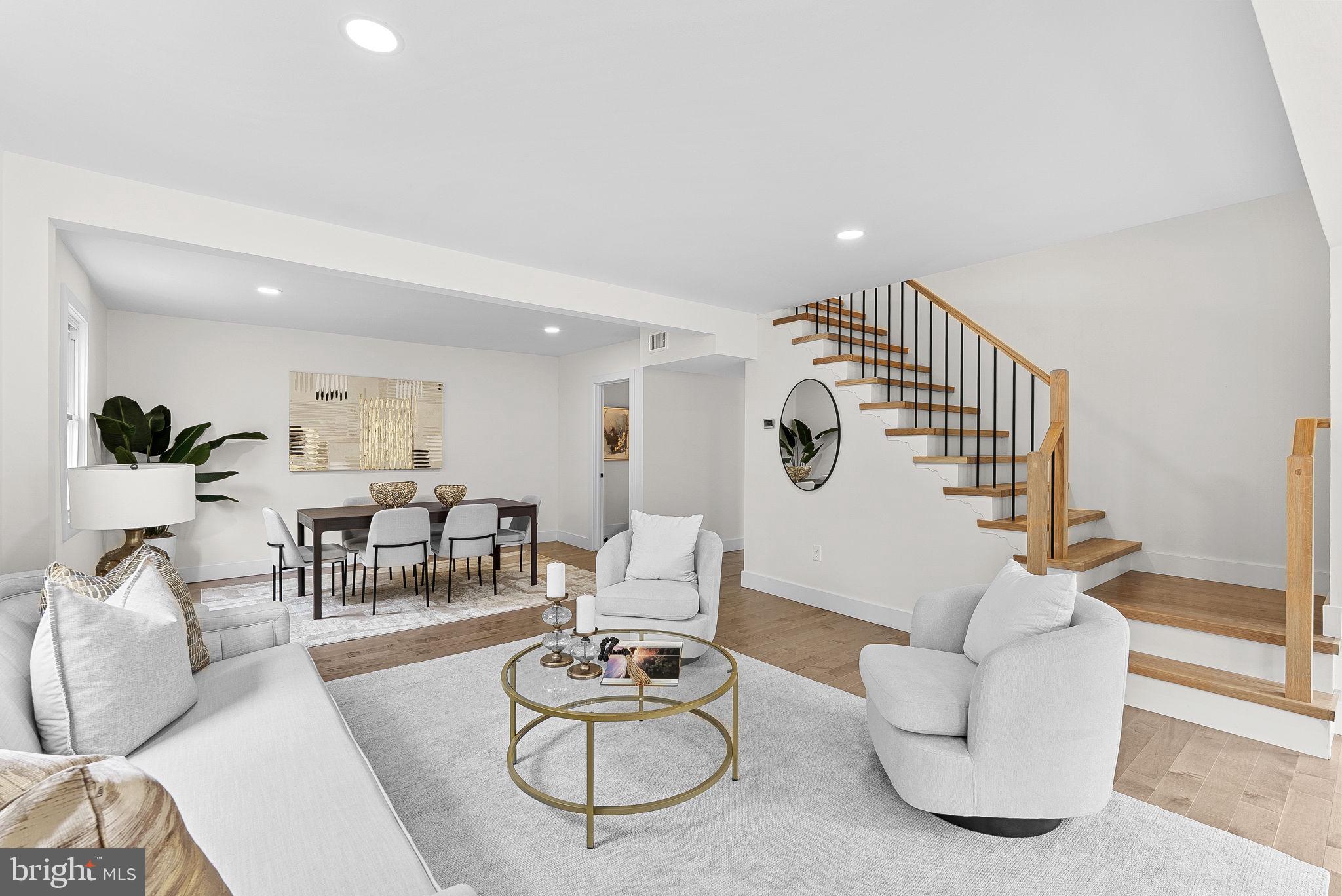 1805 South Pollard Street Arlington, VA 22204 - Photo 8 of 55 a living room with furniture and view of kitchen