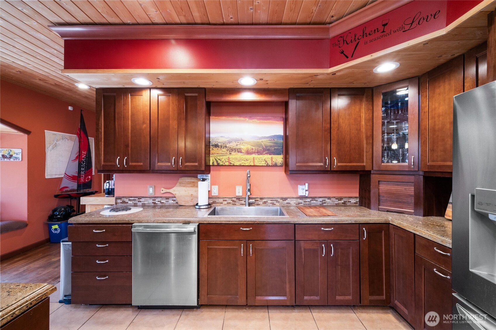 3151 Velvet Lane Custer, WA 98240 - Photo 10 of 40 a kitchen with stainless steel appliances granite countertop a sink stove and cabinets