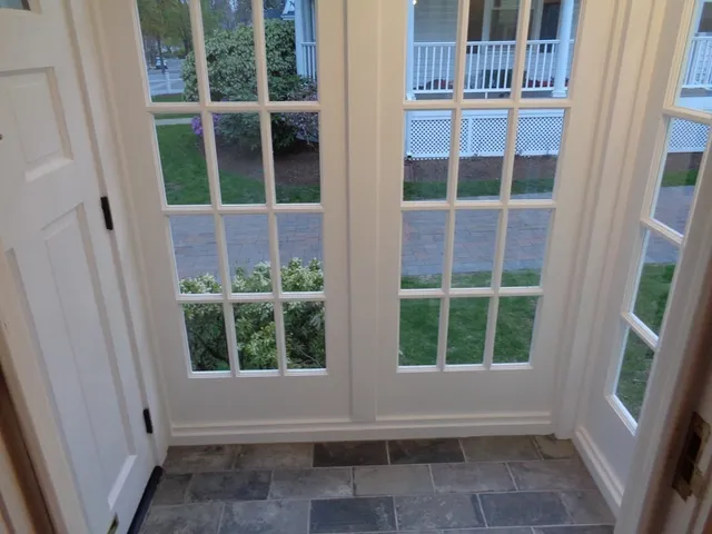 a view of front door