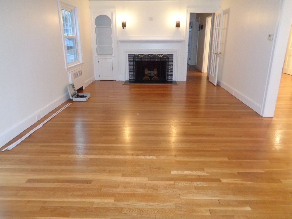 60 Payson Road, Unit 1 Belmont, MA 02478 - Photo 5 of 13 a view of a livingroom with wooden floor and a fireplace