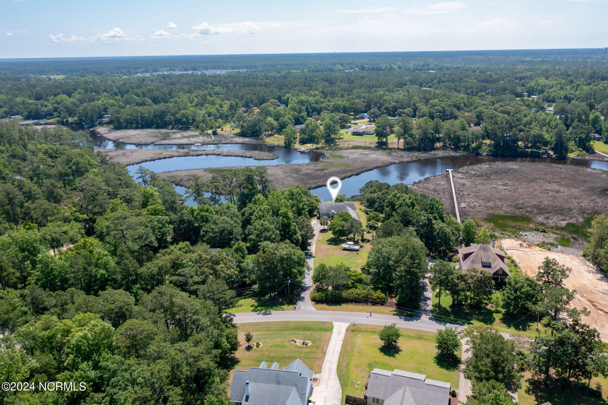246 White Oak Bluff Road Stella, NC 28582 - Photo 65 of 65 Aerial View