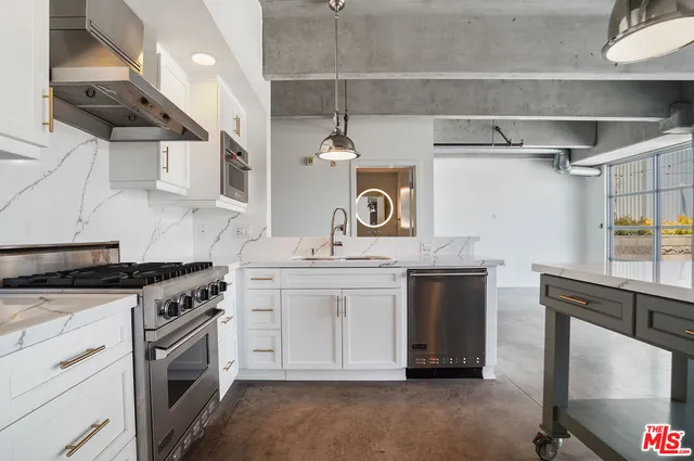 a view of a balcony with car parked
