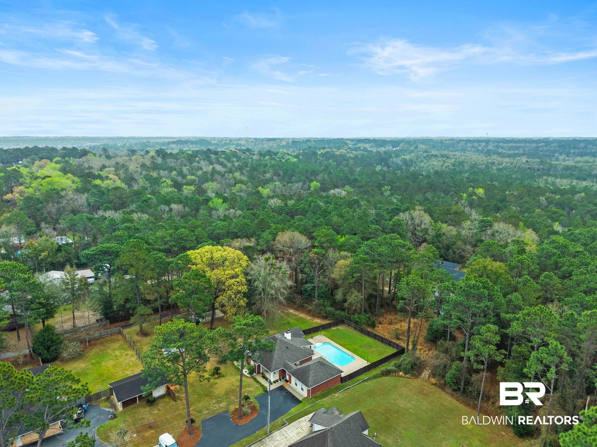 32185 Buzbee Road Daphne, AL 36527 - Photo 41 of 47 Bird's eye view of a heavily wooded area