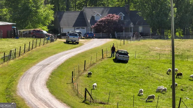 a swimming pool with barbeque oven