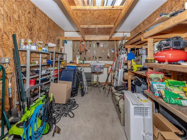 a view of storage and utility room