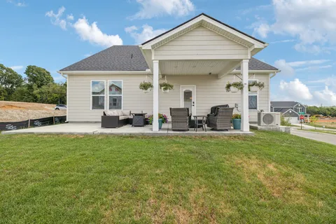 a work place with table and chairs
