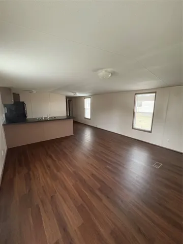 a view of kitchen and window