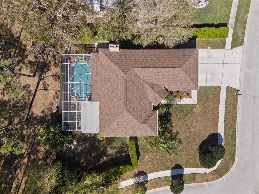 4202 Rotherham Court Palm Harbor, FL 34685 - Photo 49 of 61 an aerial view of residential houses with outdoor space