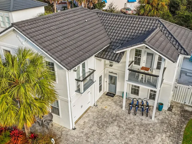 a view of a house with a patio