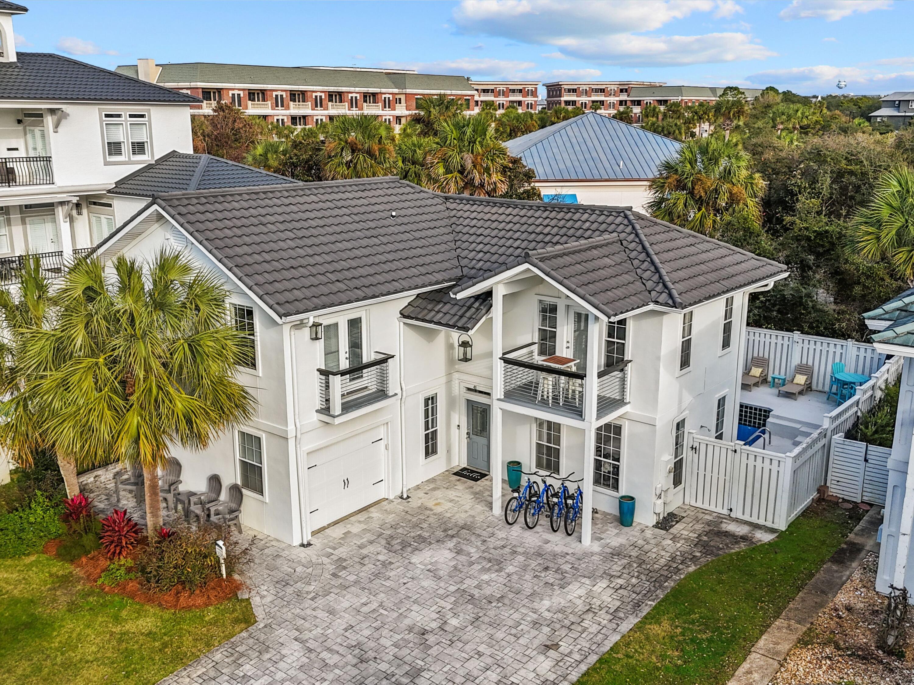 41 Longue Vue Drive Inlet Beach, FL 32461 - Photo 46 of 48 a view of a house with a yard and furniture