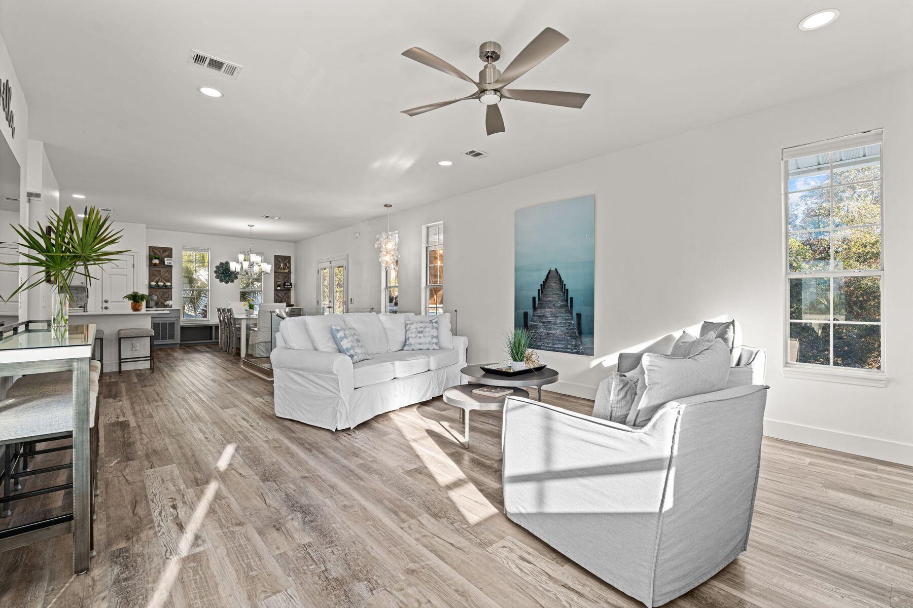 41 Longue Vue Drive Inlet Beach, FL 32461 - Photo 5 of 48 a living room with furniture and a large window