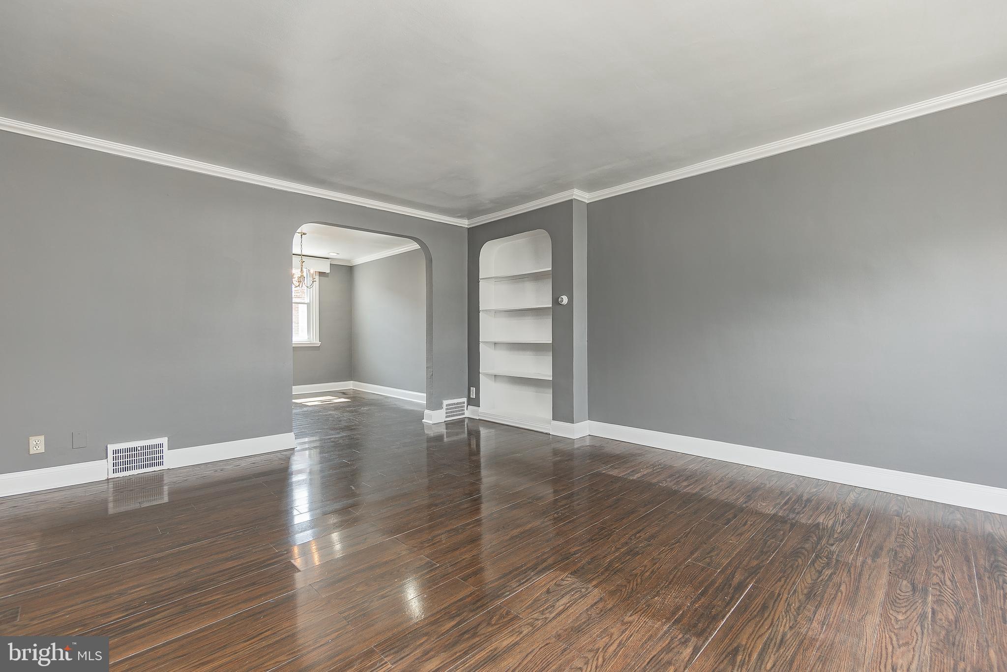 7278 Lamport Road Upper Darby, PA 19082 - Photo 7 of 29 wooden floor in an empty room with a window