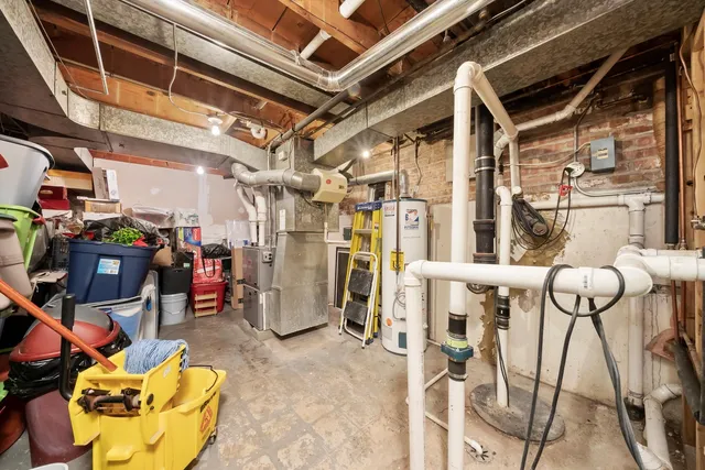 a view of a storage room