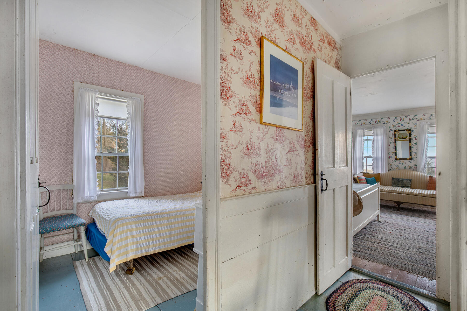 495 Chequessett Neck Road Wellfleet, MA 02667 - Photo 22 of 30 a bedroom with a bed and a couch