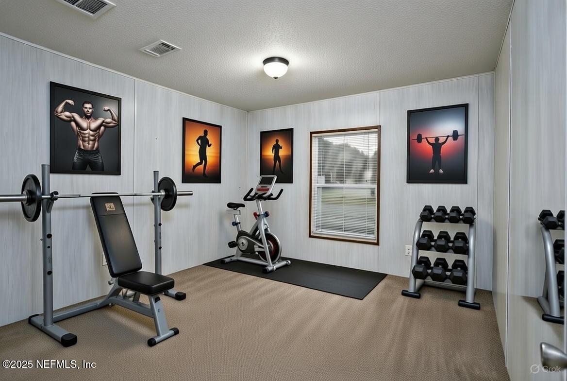 1001 Shell Street Welaka, FL 32193 - Photo 16 of 28 a view of a room with gym equipment