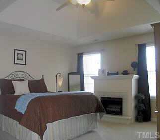 4802 Tapestry Terrace Durham, NC 27713 - Photo 2 of 12 a living room with furniture and a fireplace
