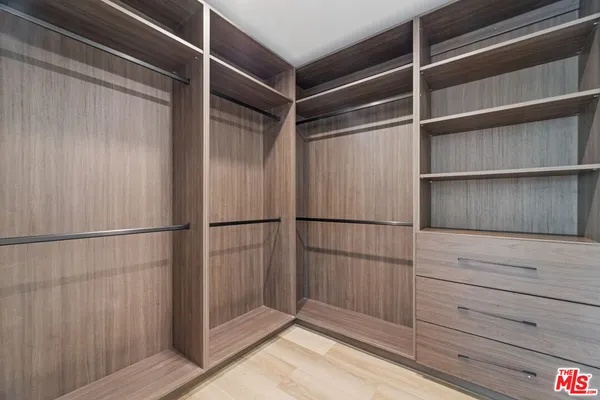 a view of a walk in closet