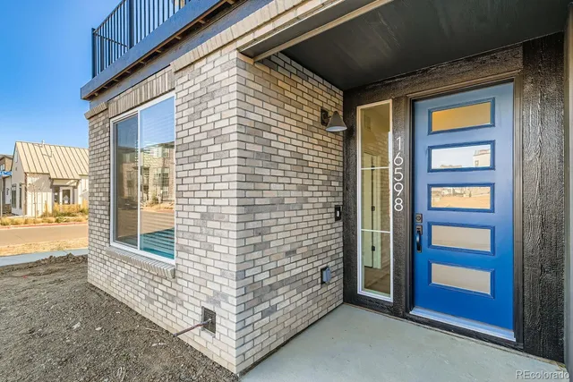 a view of front door of house