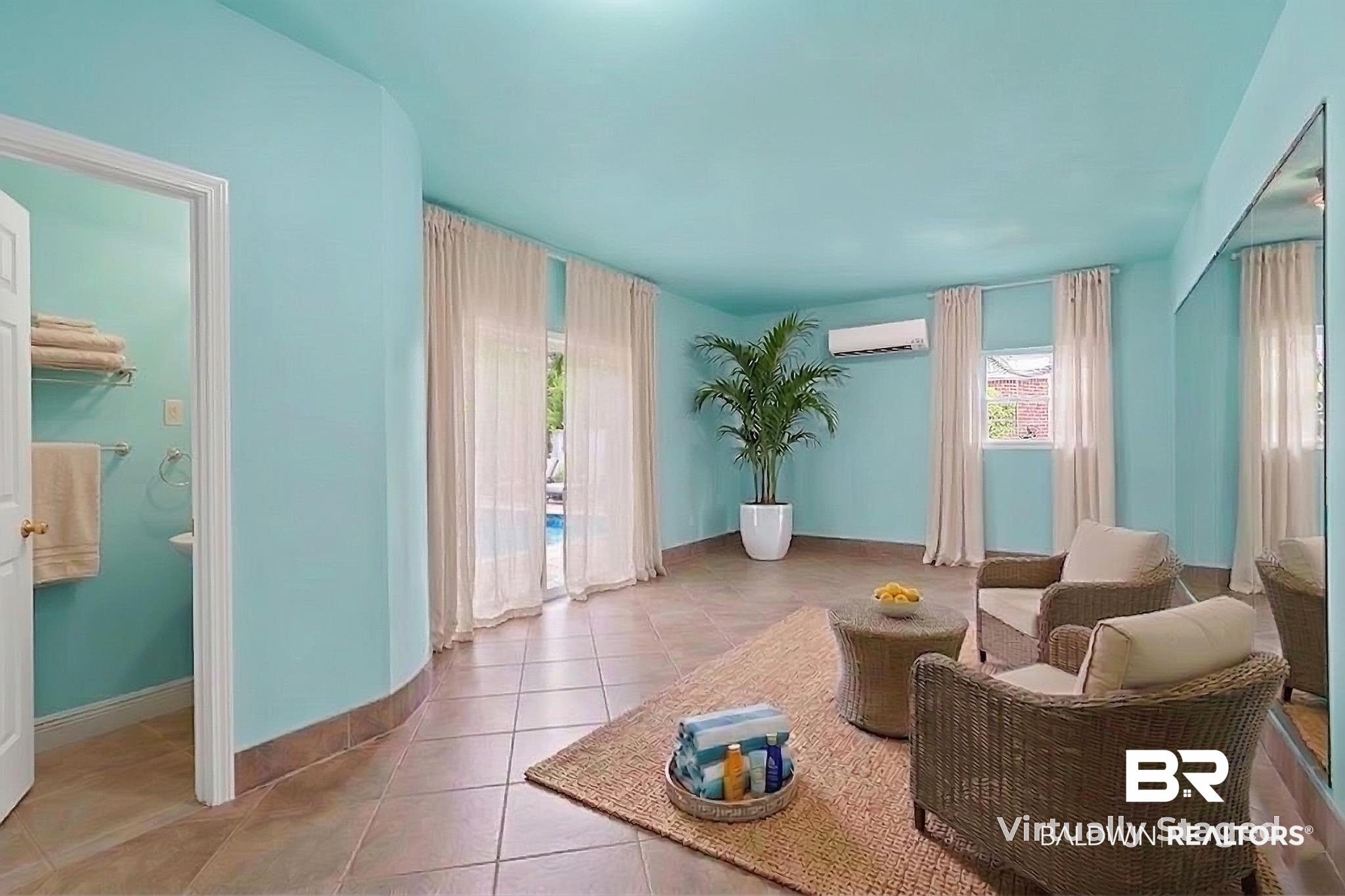 2 Speckle Trout Route Daphne, AL 36527 - Photo 43 of 61 Sitting room with light tile patterned flooring and a wall mounted mini split