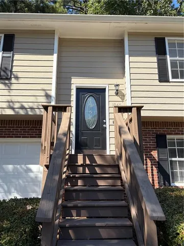 a view of a house with a patio