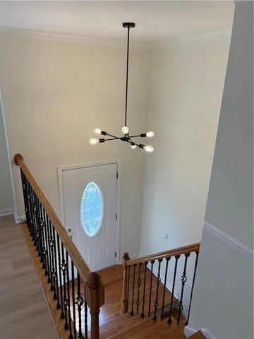 a view of hallway with