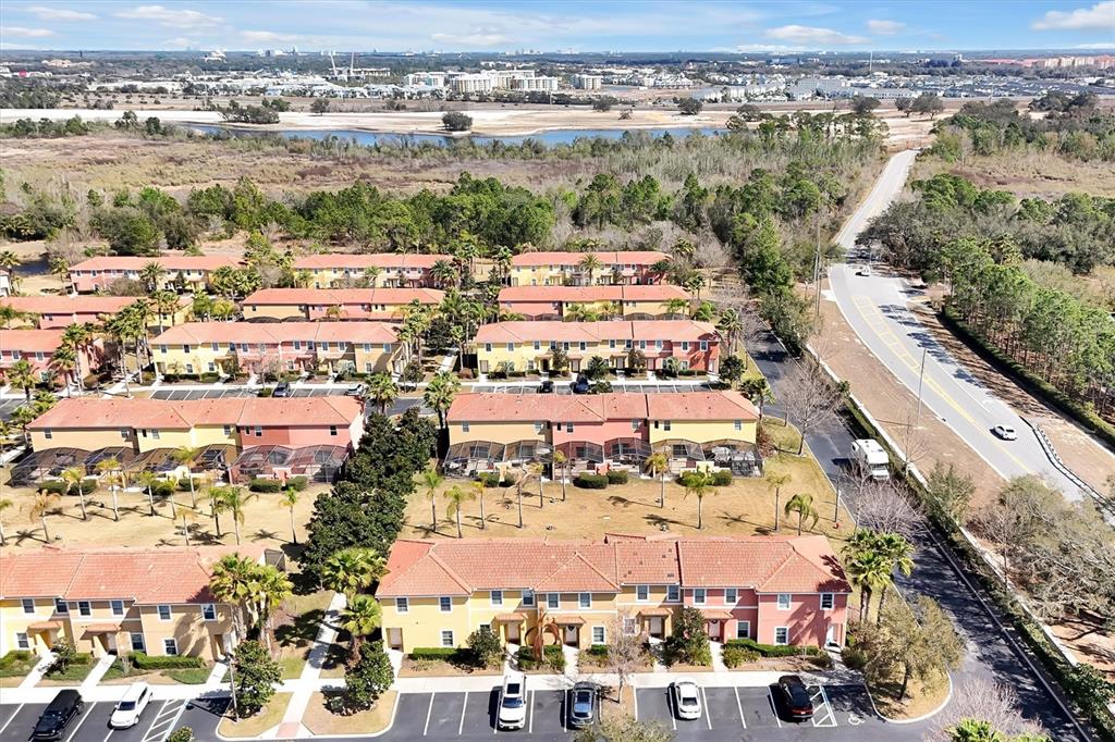3011 Red Ginger Road Kissimmee, FL 34747 - Photo 41 of 62 an aerial view of residential building and parking space