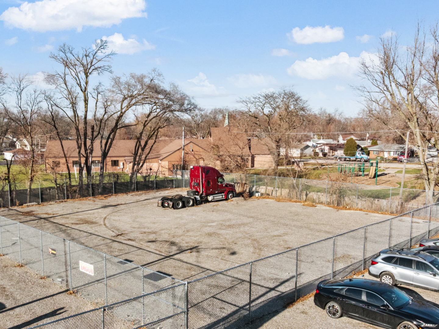 a view of a basketball court