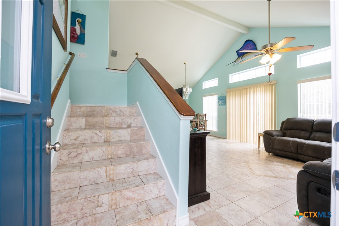 118 South Walker Road Aransas Pass, TX 78336 - Photo 9 of 20 a view of entryway and hall with wooden floor