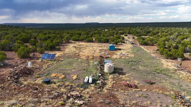 a view of a yard with an outdoor space