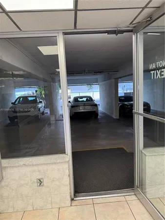 a view of parking garage