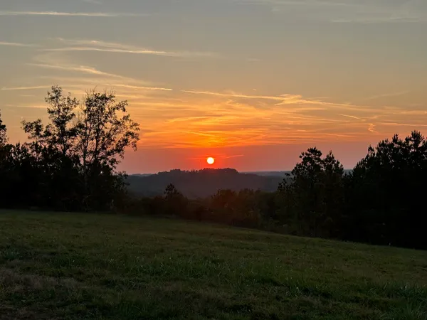 a view of an ocean and beach