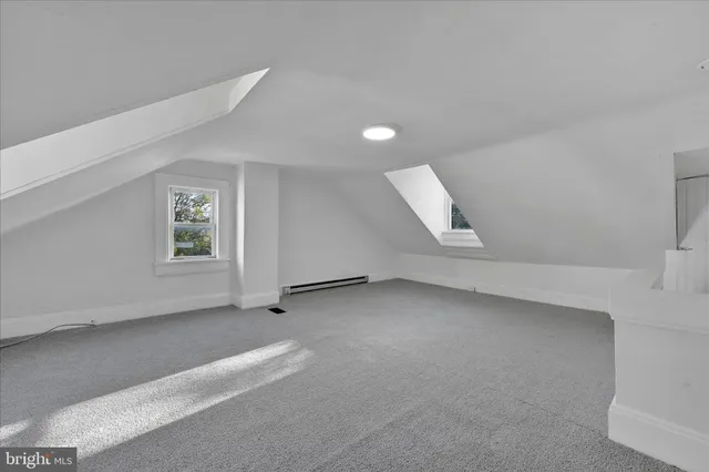 a view of a room with stairs