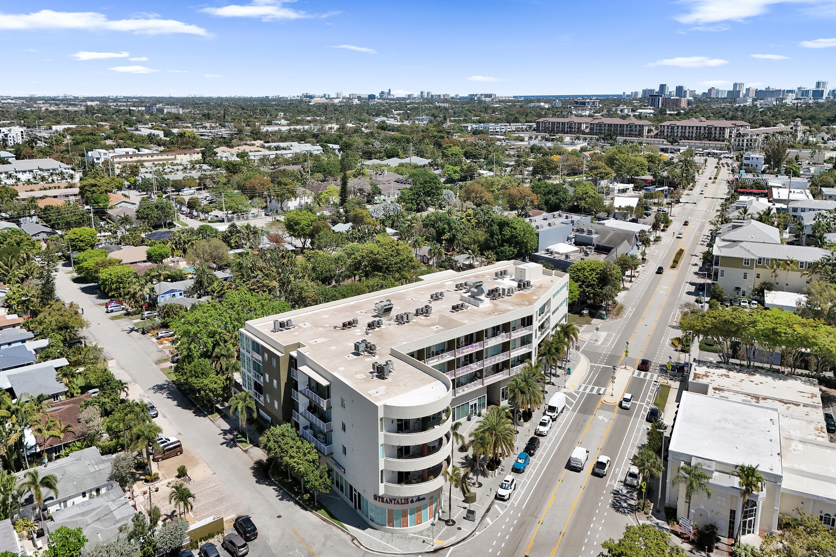 2301 Wilton Drive, Unit R309 Wilton Manors, FL 33305 - Photo 35 of 53 an aerial view of a city with lots of residential buildings
