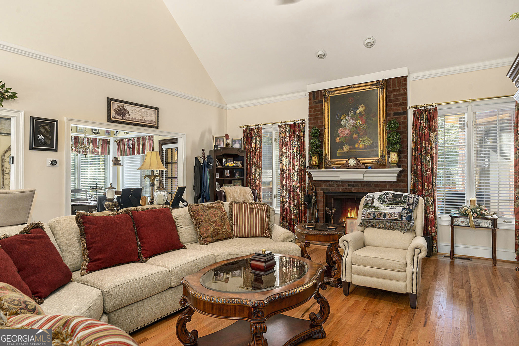 455 South Pine Hill Road Griffin, GA 30224 - Photo 8 of 27 a living room with furniture and a wooden floor