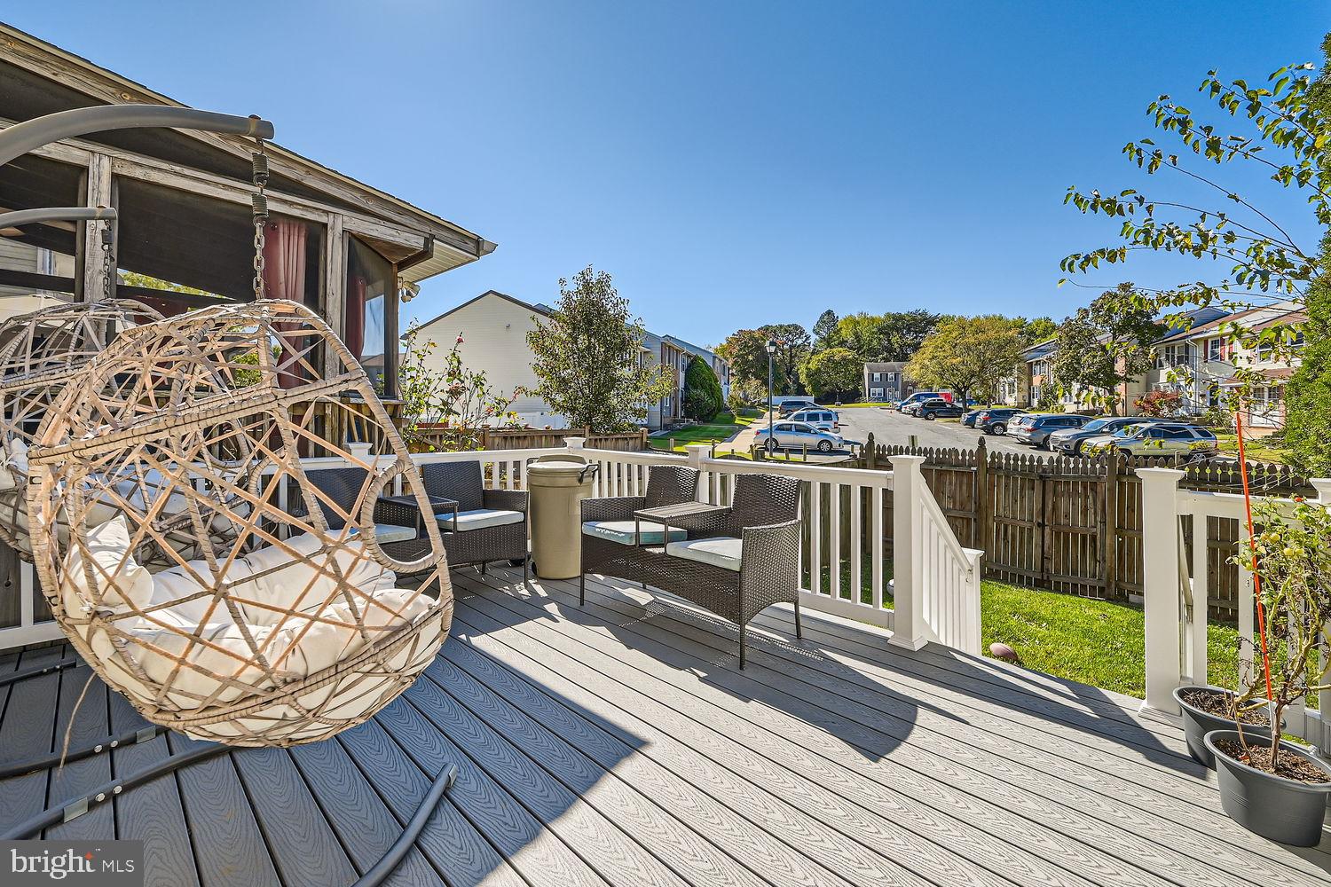 5435 King Arthur Circle Rosedale, MD 21237 - Photo 26 of 28 Sunny deck with charming swing chair.