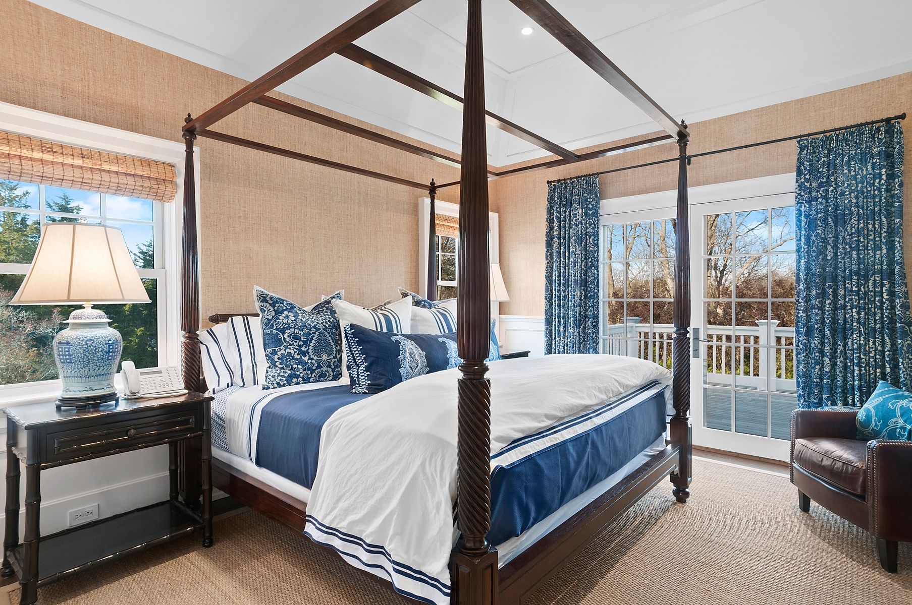 107 Wickapogue Road Southampton, NY 11968 - Photo 11 of 18 a bed sitting in a bedroom next to a window