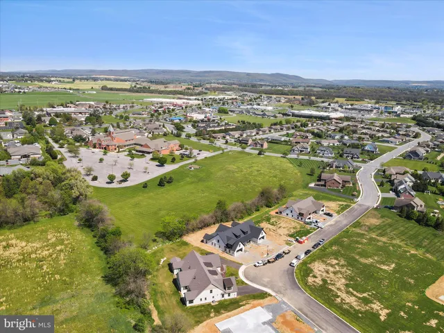 an aerial view of a city