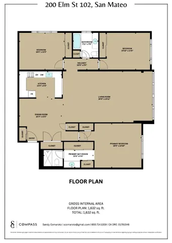 $899,000 | 200 Elm Street, Unit 102, San Mateo, CA 94401