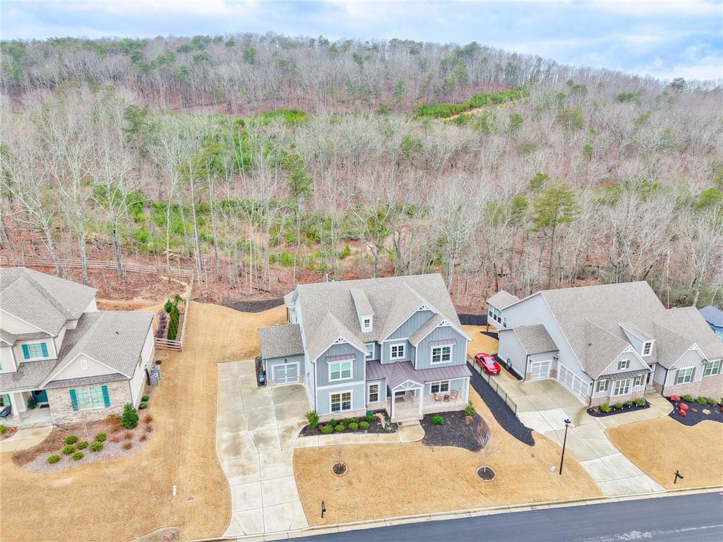 265 Fountain Oak Way Canton, GA 30114 - Photo 51 of 59 an aerial view of residential houses with outdoor space and trees