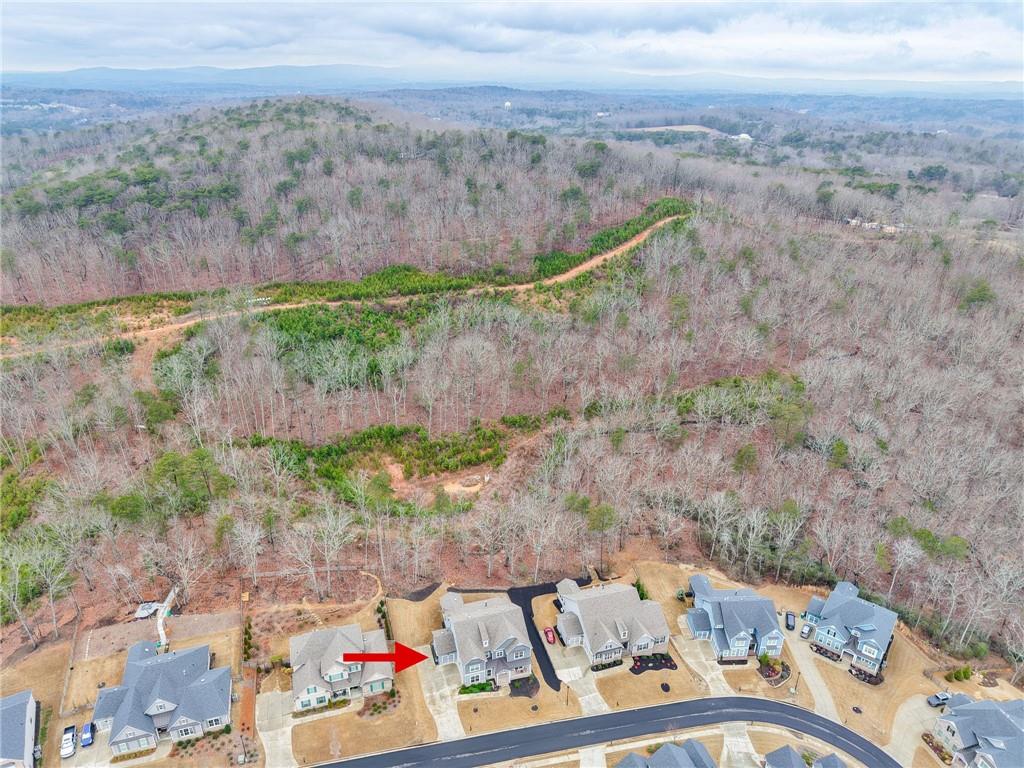 265 Fountain Oak Way Canton, GA 30114 - Photo 53 of 59 an aerial view of a yard with mountain view