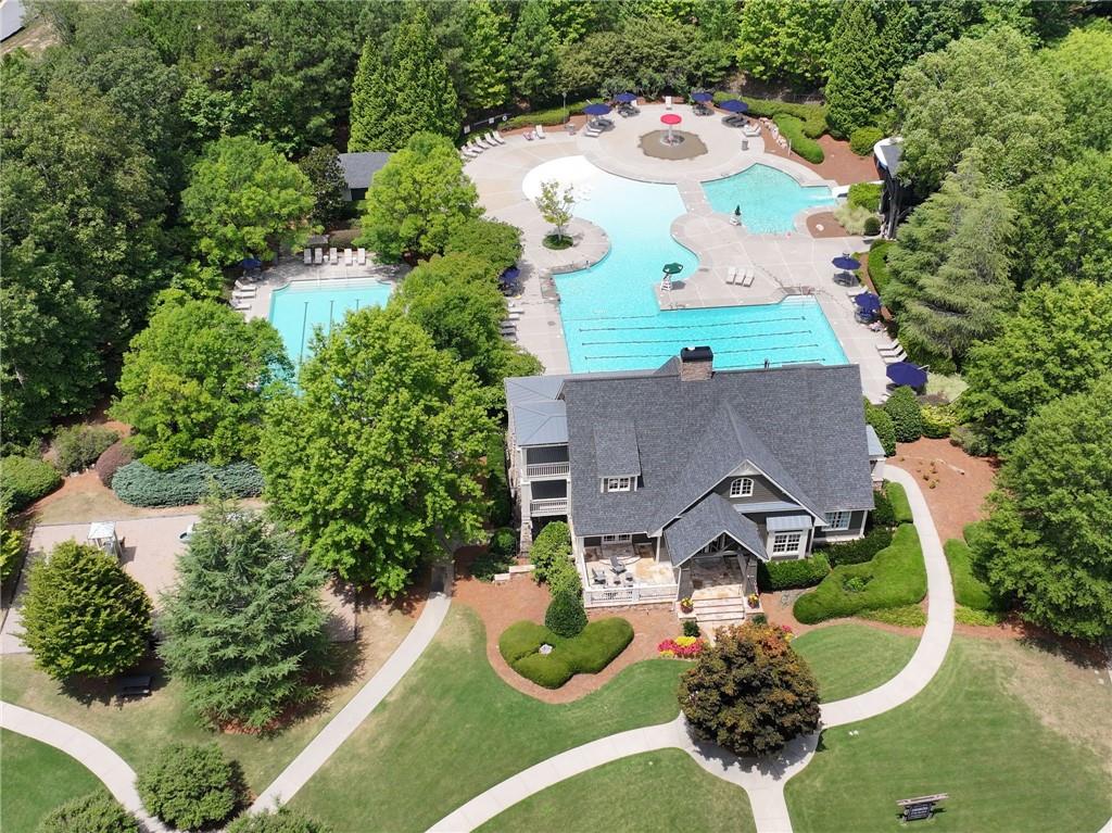 265 Fountain Oak Way Canton, GA 30114 - Photo 56 of 59 an aerial view of a house
