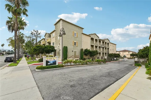 a view of a street with houses