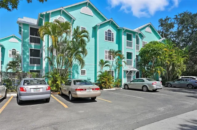 a car parked in front of a house