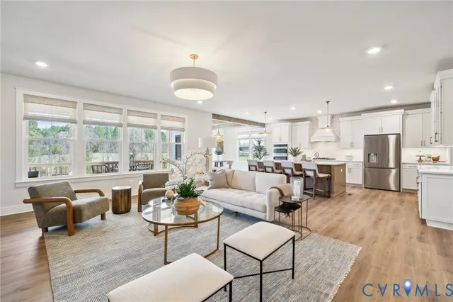 a hallway with cabinets