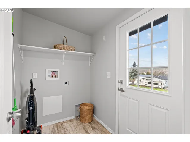 a view of an outdoor space and swimming pool