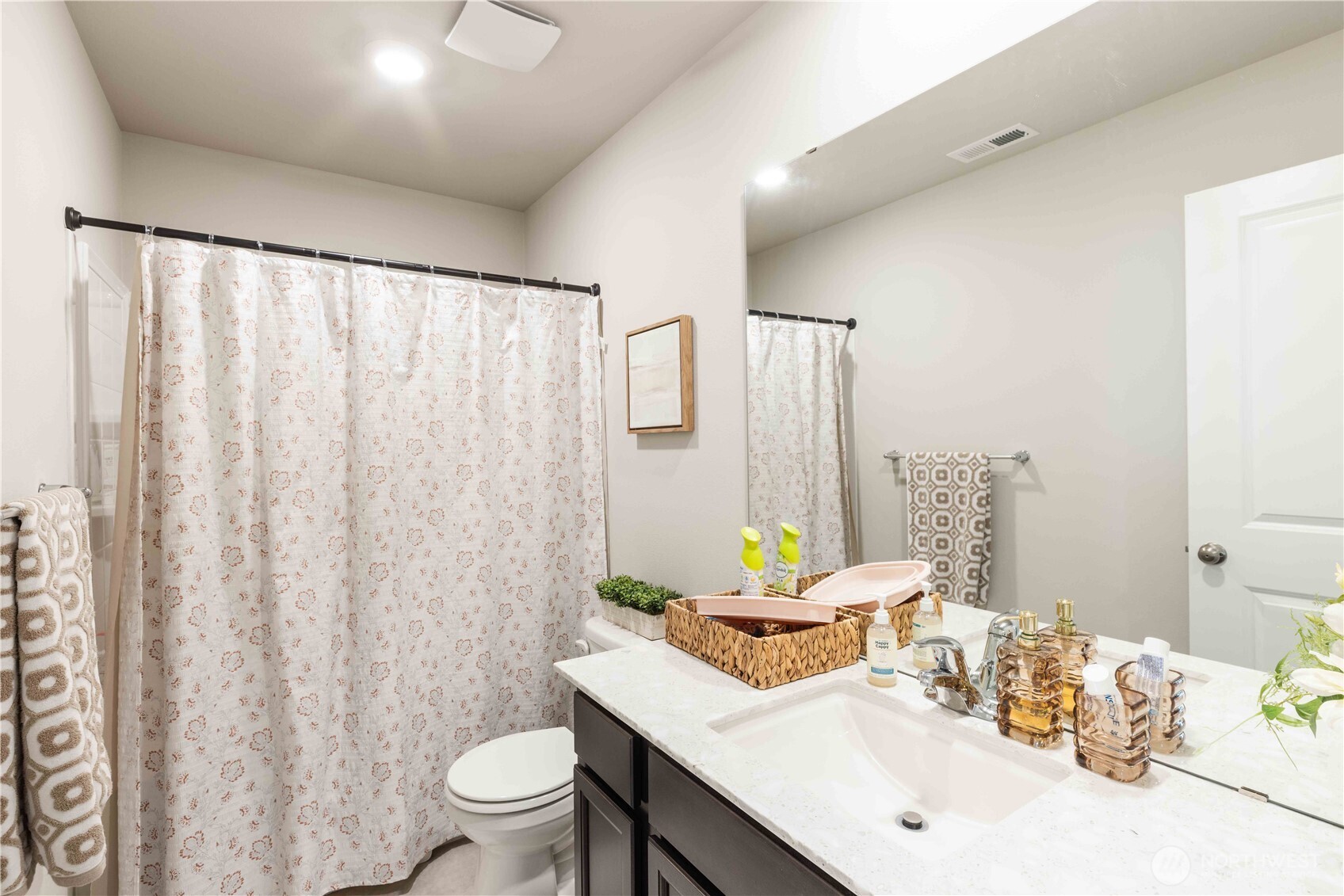 1164 Southwest Pendleton Way Port Orchard, WA 98367 - Photo 17 of 32 a bathroom with a sink toilet and shower