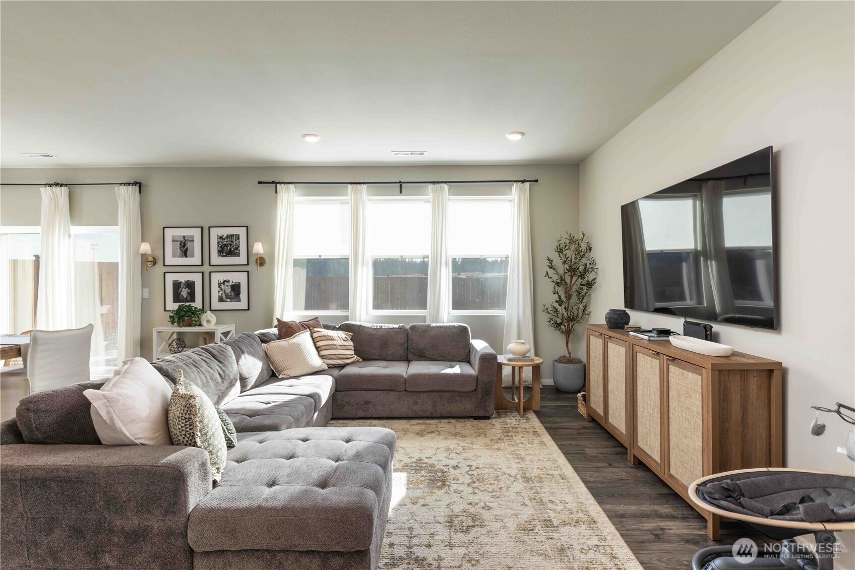1164 Southwest Pendleton Way Port Orchard, WA 98367 - Photo 5 of 32 a living room with furniture and a flat screen tv