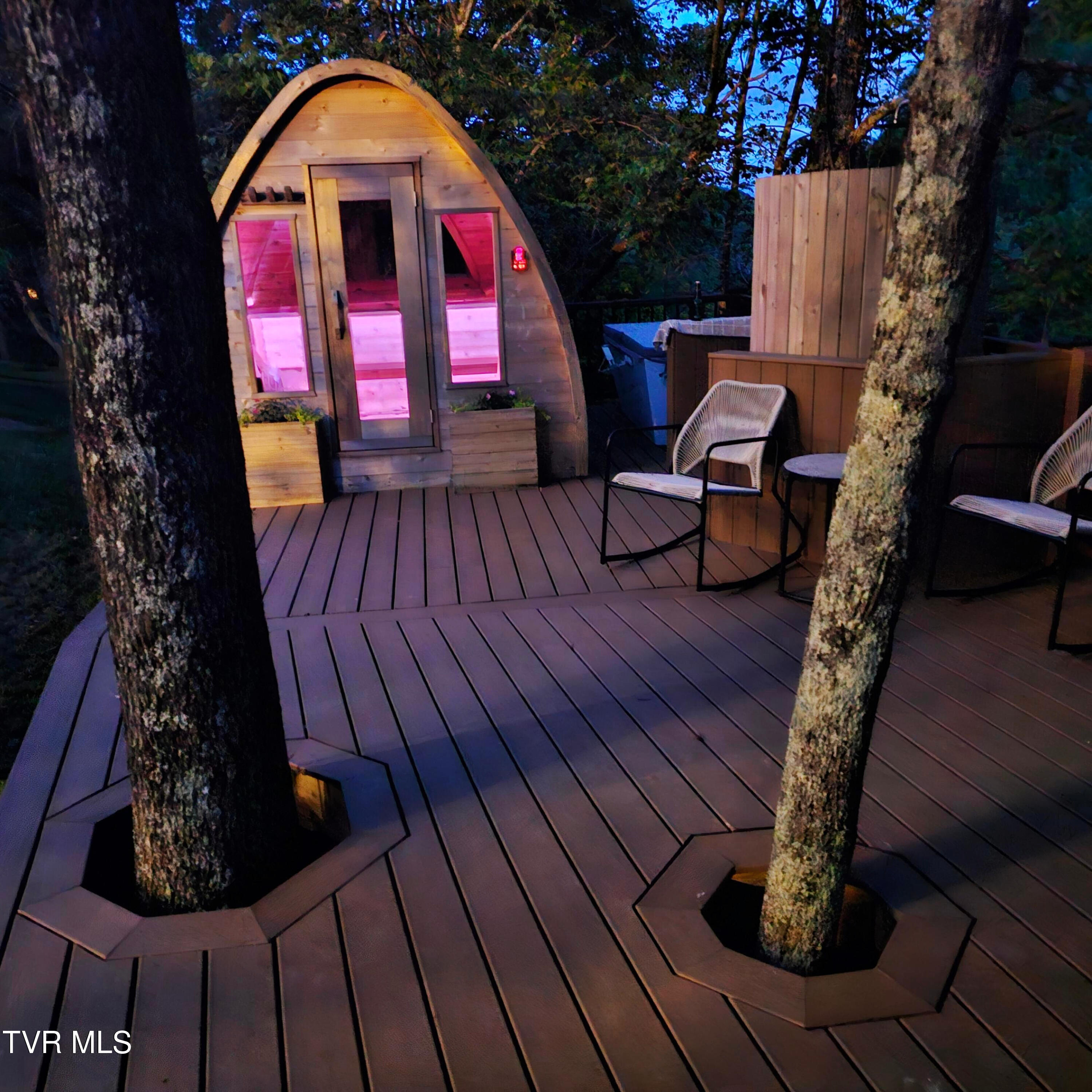 266 Mark Street Gate City, VA 24251 - Photo 89 of 111 Sauna at night