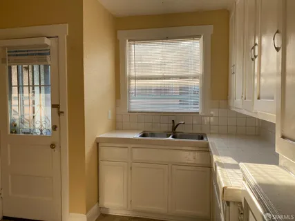 a bathroom with a sink and a bathtub