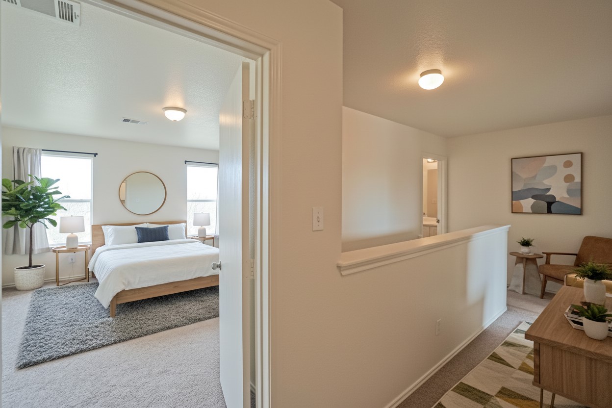 714 Lavaca Loop Elgin, TX 78621 - Photo 10 of 38 Hall with light colored carpet
